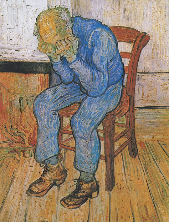 Vincent van Gogh, At Eternity’s Gate, 1890, Kröller-Müller Museum, Otterlo, Netherlands.