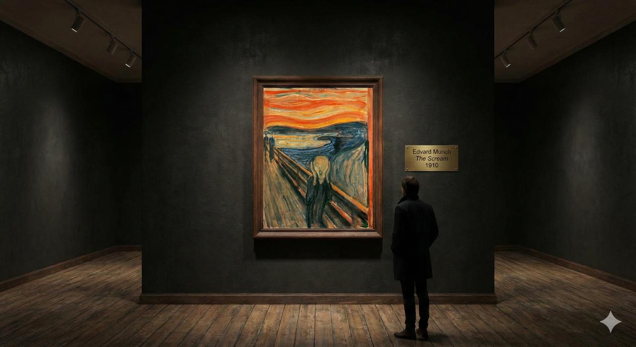 لوحة الصرخة لإدفارد مونك